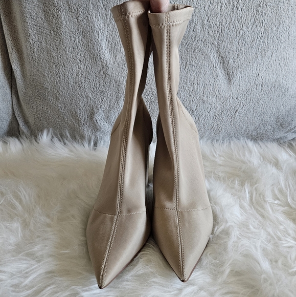 ASOS stretchy nude sock bootie - Picture 9 of 11